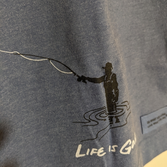 NWT Life is Good Frequent Flyer Crusher Tee Fly Fishing Outdoor T-Shirt - Picture 4 of 4